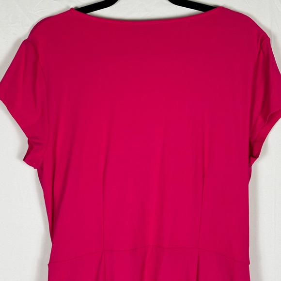 INC Dress Wrap Jersey Hot Pink- XL - Picture 6 of 9